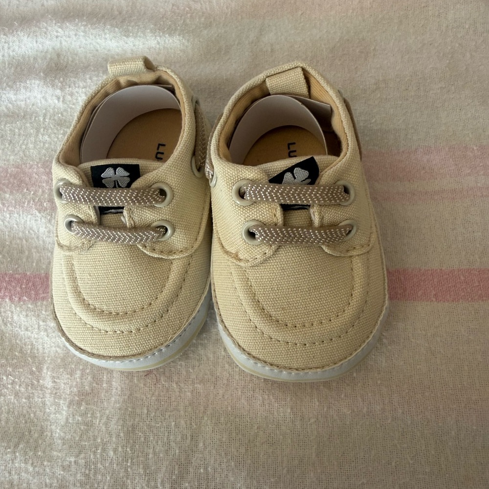 Lucky Brand Beige Canvas Dress Shoes